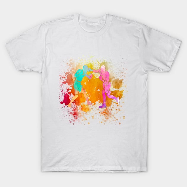 Boxing watercolor T-Shirt by BeDesignerWorld